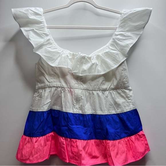 Lilly Pulitzer Emie Ruffle top size 8 NWT - Picture 6 of 10